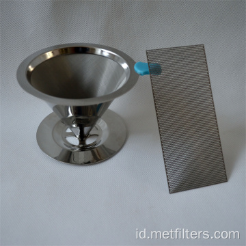 Elemen filter berpori silinder stainless steel stainless steel